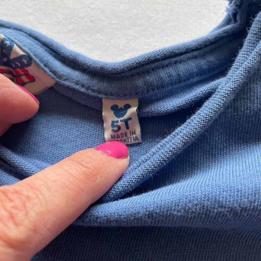 Junk Food Disney Mickey Mouse "One of A Kind" Blue Shirt size 5T - Picture 5 of 6